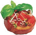 BioSnacky sprouts on a half tomato