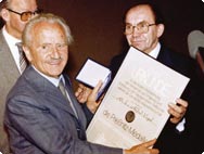 Alfred Vogel being honoured Alfred Vogel being honoured