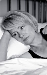 Woman with night sweats
