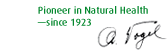 Pioneer in natural health siince 1923 - A.Vogel